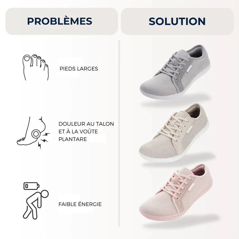 Chaussures confort pieds larges